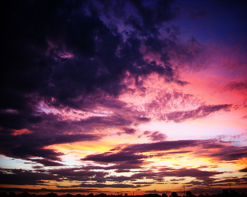 Dramatic Morning Sky in Phoenix, Arizona